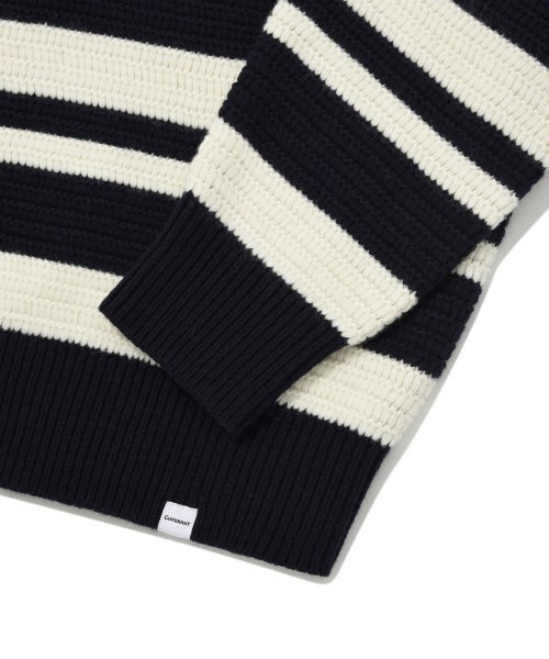 COVERNAT(カバーナット)の「ツートンストライプクルーネックニットネイビー(ニット/セーター・レディース・その他・LARGE/MEDIUM/SMALL/X-LARGE)」の5枚目の写真