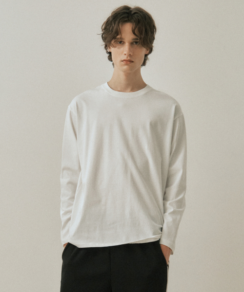 WEDNESDAY OASIS(ウェンズデーオアシス)の「エバーコンパクトプレミアコットンTシャツ_ホワイト(W25-TP38)(Tシャツ/カットソー・メンズ・ホワイト・MEDIUM/LARGE)」の1枚目の写真