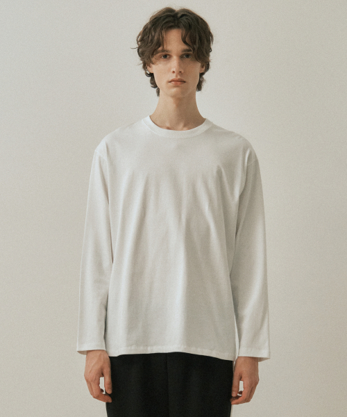 WEDNESDAY OASIS(ウェンズデーオアシス)の「エバーコンパクトプレミアコットンTシャツ_ホワイト(W25-TP38)(Tシャツ/カットソー・メンズ・ホワイト・MEDIUM/LARGE)」の2枚目の写真