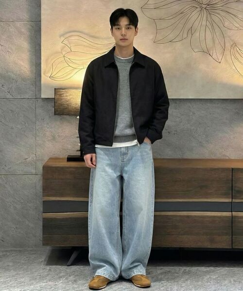 VERYVAIN(ベリベーン)の「BALANCE ROUND KNIT (GRAY)(ニット/セーター・メンズ・その他・MEDIUM/LARGE)」の2枚目の写真