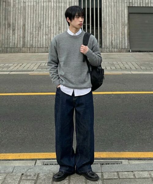 VERYVAIN(ベリベーン)の「BALANCE ROUND KNIT (GRAY)(ニット/セーター・メンズ・その他・MEDIUM/LARGE)」の3枚目の写真