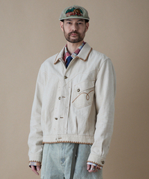 PENFIELD（ペンフィールド）の「[TRAILWEAR] リネンウエスタントラッカージャケット アイボリー_FR1WJ85U（デニムジャケット）」