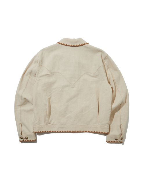 PENFIELD（ペンフィールド）の「[TRAILWEAR] リネンウエスタントラッカージャケット アイボリー_FR1WJ85U（デニムジャケット・メンズ・アイボリー・SMALL/MEDIUM/LARGE）」の3枚目の写真