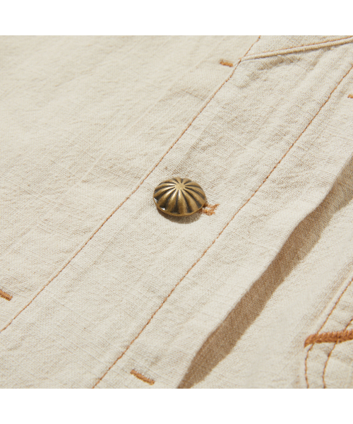 PENFIELD（ペンフィールド）の「[TRAILWEAR] リネンウエスタントラッカージャケット アイボリー_FR1WJ85U（デニムジャケット・メンズ・アイボリー・SMALL/MEDIUM/LARGE）」の7枚目の写真