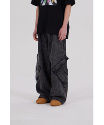 DYSFUNCT（ディスファンクト）の「OBLIQUE BIG CARGO DENIM PANTS（デニムパンツ）」