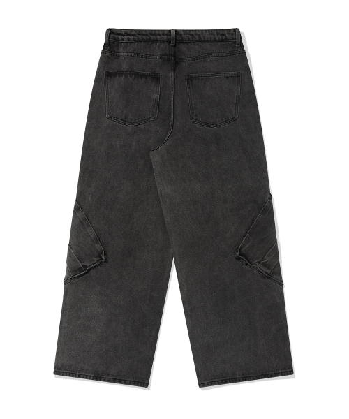DYSFUNCT(ディスファンクト)の「OBLIQUE BIG CARGO DENIM PANTS(デニムパンツ・メンズ・その他・SMALL/MEDIUM/LARGE/X-SMALL/X-LARGE)」の3枚目の写真