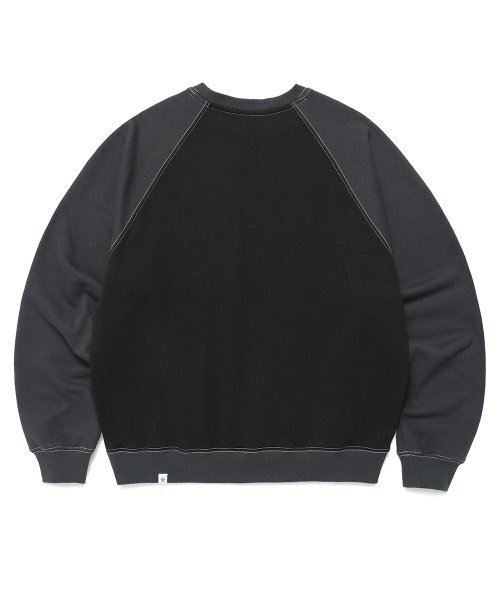 Cavish(カビシ)の「GUERILLA SLAMMERS RAGLAN SWEATSHIRT BLACK(CV2DFUM445A)(スウェット・レディース・ブラック・LARGE/MEDIUM/SMALL/X-LARGE)」の2枚目の写真