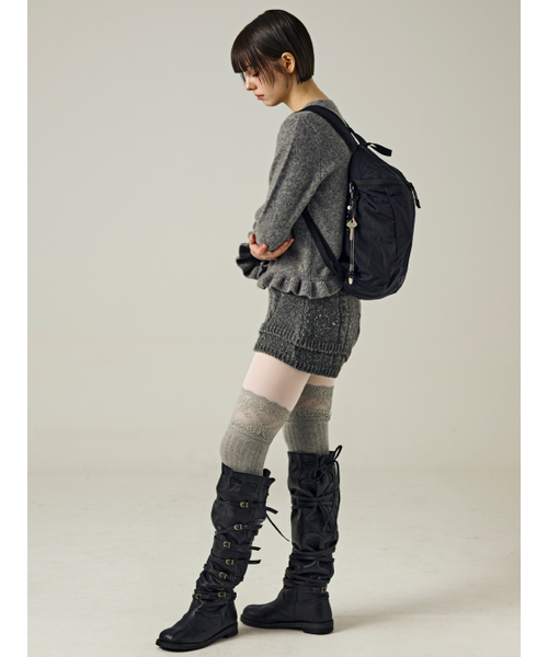 Salad bowls（サラダボール）の「500 Lip Light Backpack [BLACK]（バックパック/リュック・レディース・ブラック・FREE）」の5枚目の写真