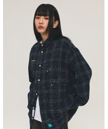 MMLG（エムエムエルジー）の「[Mmlg] FRONT S/P CHECK SHIRT (GREEN)（シャツ/ブラウス）」