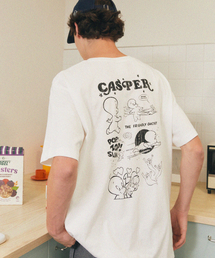 PLAC（プラック）の「CASPER x PLAC バックアートワークTシャツ ホワイト（Tシャツ/カットソー）」
