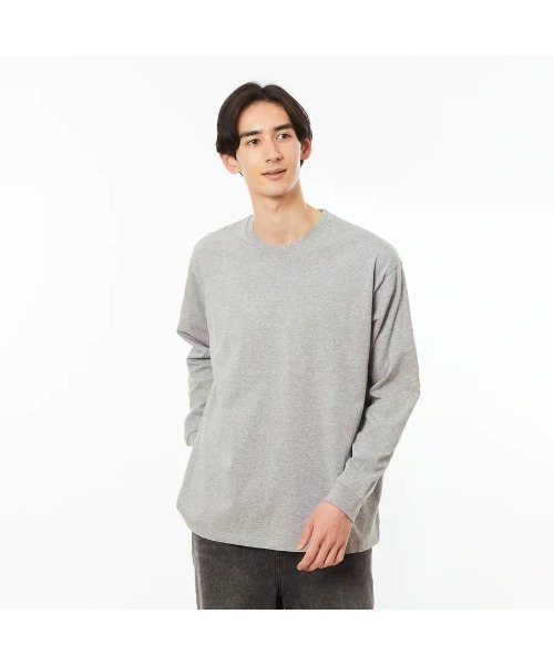 GOAT(ゴート)の「GOAT / LONG SLEEVE TEE 7oz(Tシャツ/カットソー・メンズ・ブラック/アーミー/ホワイト/レッド/シルバーグレー/ヘザーグレー/アッシュ/ネイビー/ダークグレー・XS/XL/S/M/L)」の6枚目の写真
