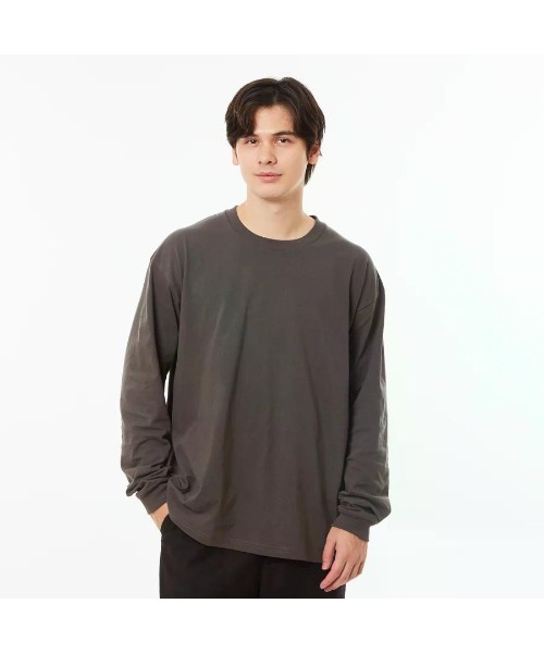 GOAT(ゴート)の「GOAT / LONG SLEEVE TEE 7oz(Tシャツ/カットソー・メンズ・ブラック/アーミー/ホワイト/レッド/シルバーグレー/ヘザーグレー/アッシュ/ネイビー/ダークグレー・XS/XL/S/M/L)」の3枚目の写真