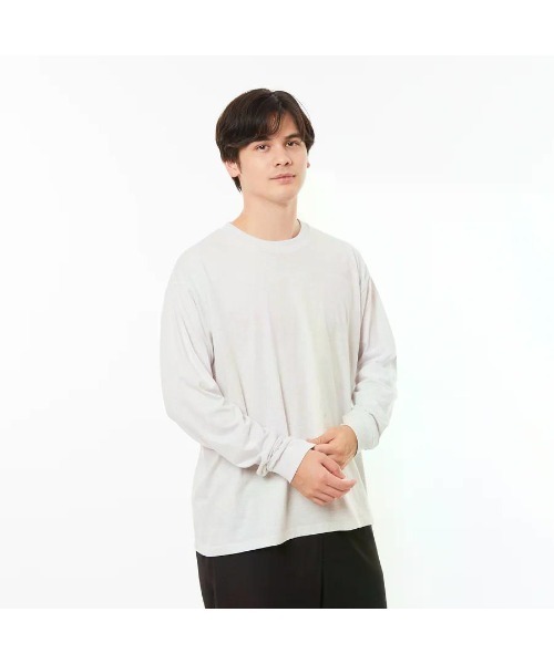 GOAT(ゴート)の「GOAT / LONG SLEEVE TEE 7oz(Tシャツ/カットソー・メンズ・ブラック/アーミー/ホワイト/レッド/シルバーグレー/ヘザーグレー/アッシュ/ネイビー/ダークグレー・XS/XL/S/M/L)」の4枚目の写真