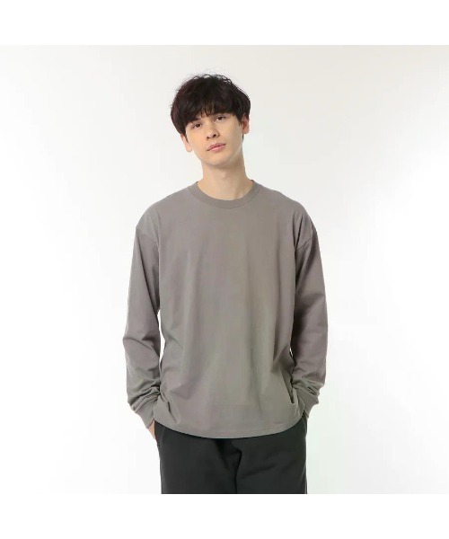 GOAT(ゴート)の「GOAT / LONG SLEEVE TEE 7oz(Tシャツ/カットソー・メンズ・ブラック/アーミー/ホワイト/レッド/シルバーグレー/ヘザーグレー/アッシュ/ネイビー/ダークグレー・XS/XL/S/M/L)」の5枚目の写真
