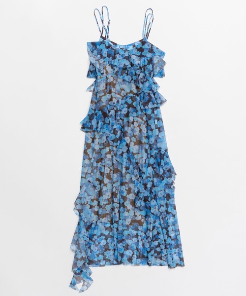 Flower Camisole Dress/ブラーフラワーキャミワンピース（ワンピース