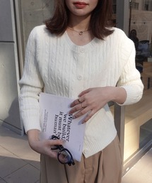 CORNERS | ケーブルニットカーディガン(カーディガン/ボレロ)