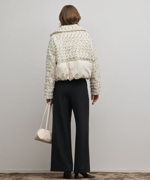 GRACE CONTINENTAL（グレースコンチネンタル）の「ツイードダウンジャケット（ダウンジャケット/コート・レディース・キナリ/ブラック・36/38）」の4枚目の写真