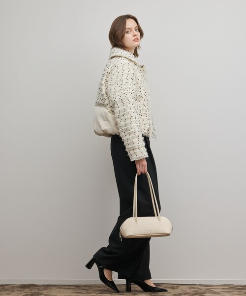 GRACE CONTINENTAL（グレースコンチネンタル）の「ツイードダウンジャケット（ダウンジャケット/コート・レディース・キナリ/ブラック・36/38）」の5枚目の写真