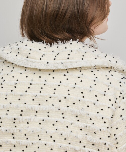 GRACE CONTINENTAL（グレースコンチネンタル）の「ツイードダウンジャケット（ダウンジャケット/コート・レディース・キナリ/ブラック・36/38）」の13枚目の写真