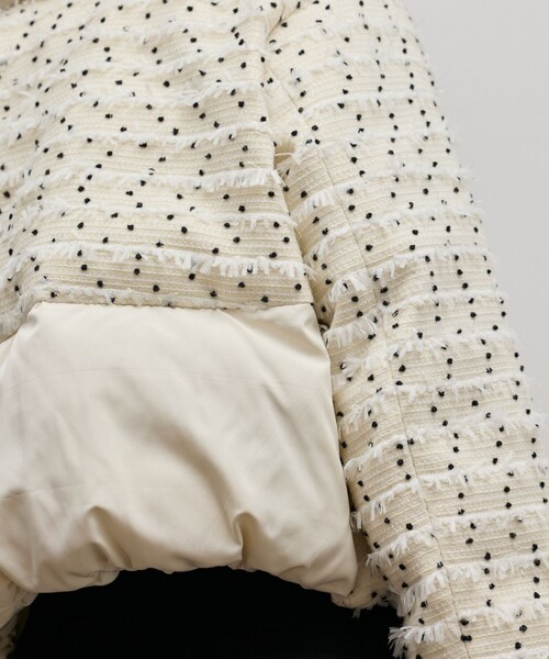 GRACE CONTINENTAL（グレースコンチネンタル）の「ツイードダウンジャケット（ダウンジャケット/コート・レディース・キナリ/ブラック・36/38）」の14枚目の写真