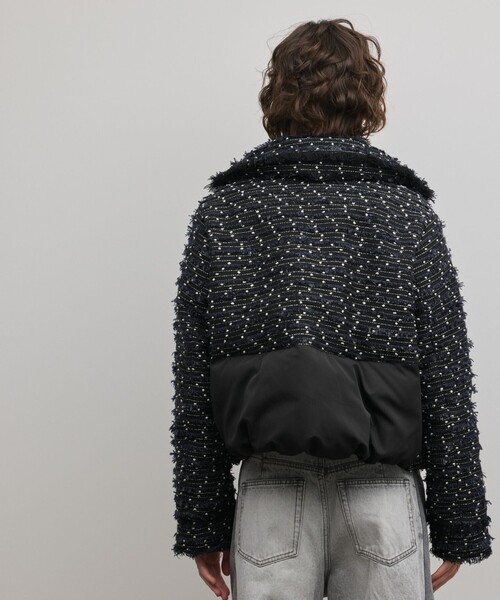 GRACE CONTINENTAL（グレースコンチネンタル）の「ツイードダウンジャケット（ダウンジャケット/コート・レディース・キナリ/ブラック・36/38）」の22枚目の写真