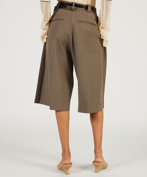 PRANK PROJECT（プランクプロジェクト）の「【2026Spring Pre-Order】ベルテッドハーフパンツ / Belted Half Pants（その他パンツ・レディース・チャコールグレー/モカ/ホワイト・36/38）」の17枚目の写真