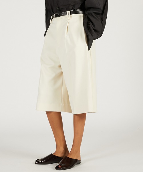 PRANK PROJECT（プランクプロジェクト）の「【2026Spring Pre-Order】ベルテッドハーフパンツ / Belted Half Pants（その他パンツ・レディース・チャコールグレー/モカ/ホワイト・36/38）」の8枚目の写真