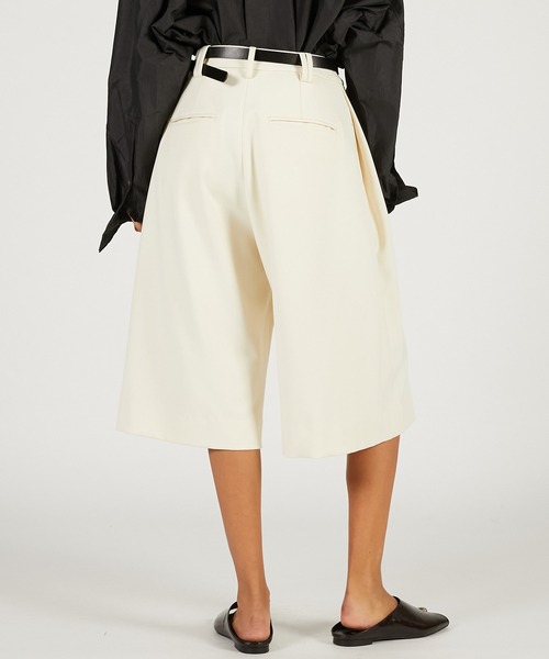 PRANK PROJECT（プランクプロジェクト）の「【2026Spring Pre-Order】ベルテッドハーフパンツ / Belted Half Pants（その他パンツ・レディース・チャコールグレー/モカ/ホワイト・36/38）」の9枚目の写真