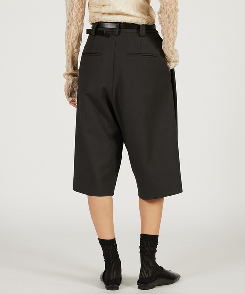 PRANK PROJECT（プランクプロジェクト）の「【2026Spring Pre-Order】ベルテッドハーフパンツ / Belted Half Pants（その他パンツ・レディース・チャコールグレー/モカ/ホワイト・36/38）」の13枚目の写真