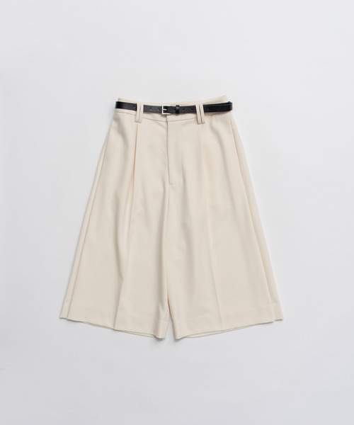 PRANK PROJECT（プランクプロジェクト）の「【2026Spring Pre-Order】ベルテッドハーフパンツ / Belted Half Pants（その他パンツ・レディース・チャコールグレー/モカ/ホワイト・36/38）」の19枚目の写真