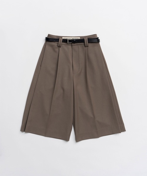 PRANK PROJECT（プランクプロジェクト）の「【2026Spring Pre-Order】ベルテッドハーフパンツ / Belted Half Pants（その他パンツ・レディース・チャコールグレー/モカ/ホワイト・36/38）」の21枚目の写真