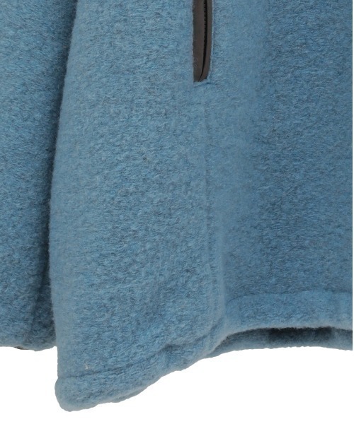 CLANE（クラネ）の「【CLANE/クラネ】SLIVER HALF ZIP TOPS/ハーフジップトップス（Tシャツ/カットソー・レディース・グレー/ブルー・1）」の6枚目の写真