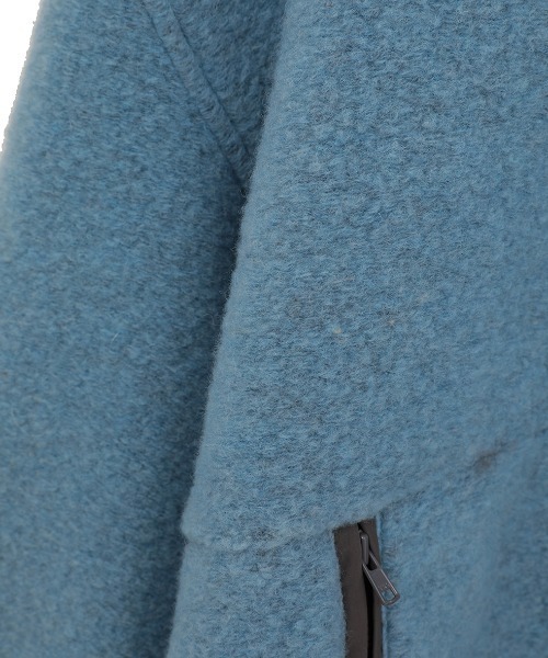 CLANE（クラネ）の「【CLANE/クラネ】SLIVER HALF ZIP TOPS/ハーフジップトップス（Tシャツ/カットソー・レディース・グレー/ブルー・1）」の7枚目の写真