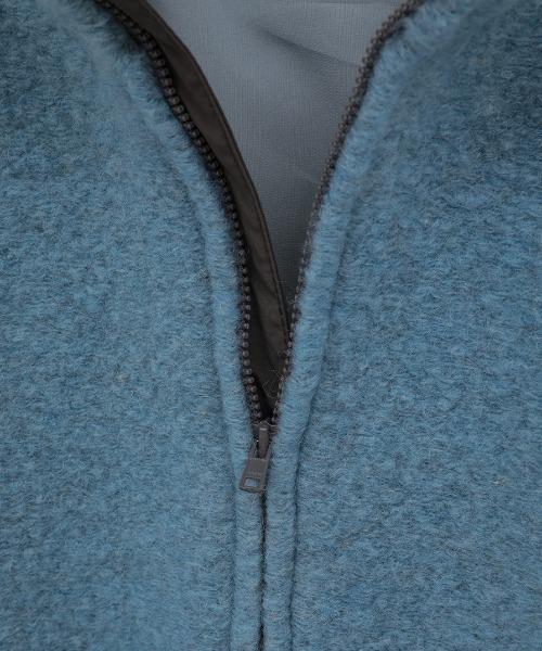 CLANE（クラネ）の「【CLANE/クラネ】SLIVER HALF ZIP TOPS/ハーフジップトップス（Tシャツ/カットソー・レディース・グレー/ブルー・1）」の9枚目の写真