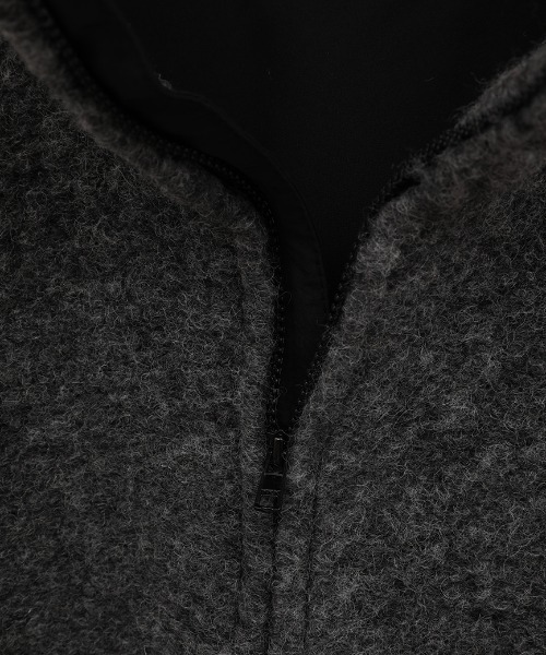 CLANE/クラネ】SLIVER HALF ZIP TOPS/ハーフジップトップス（Tシャツ