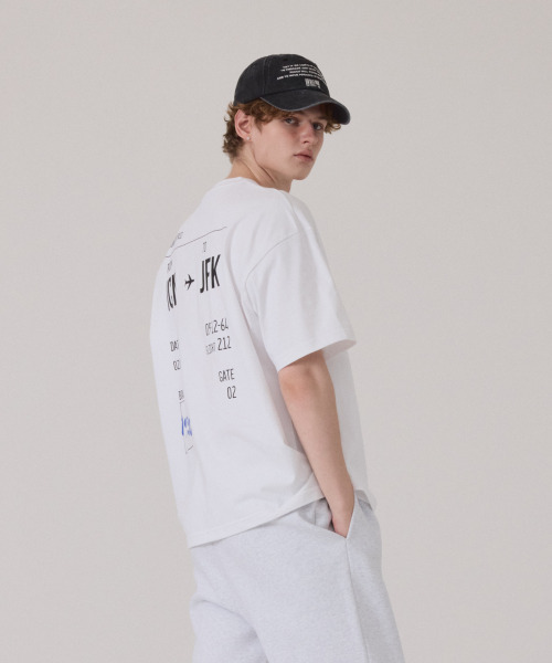 GET IT ON（ゲットイットオン）の「トラベルオーバーサイズ半袖Tシャツ_Action(行動)（Tシャツ/カットソー・レディース・ホワイト・FREE）」の2枚目の写真