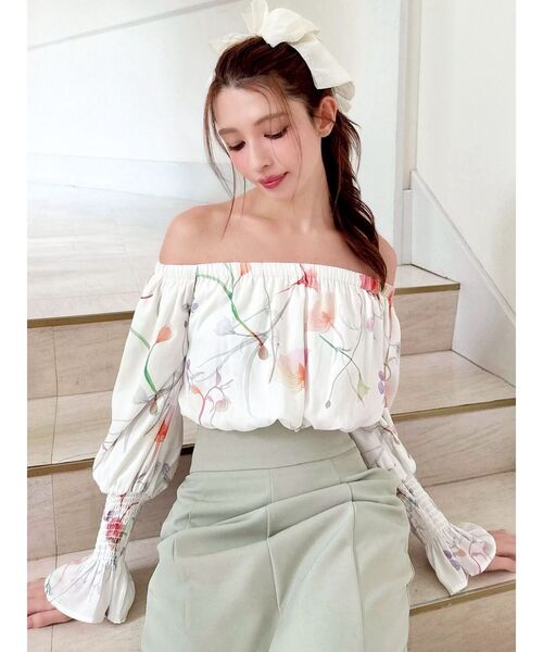 RESEXXY（リゼクシー）の「シアービックリボンバレッタ（バレッタ/ヘアクリップ・レディース・ブラック/アイボリー/ベージュ・FREE）」の21枚目の写真