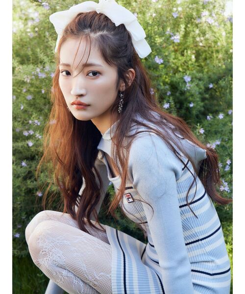 RESEXXY（リゼクシー）の「シアービックリボンバレッタ（バレッタ/ヘアクリップ・レディース・ブラック/アイボリー/ベージュ・FREE）」の16枚目の写真