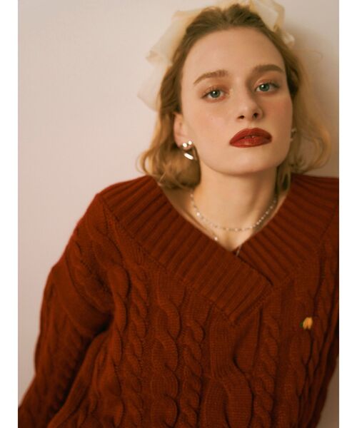 RESEXXY（リゼクシー）の「シアービックリボンバレッタ（バレッタ/ヘアクリップ・レディース・ブラック/アイボリー/ベージュ・FREE）」の12枚目の写真