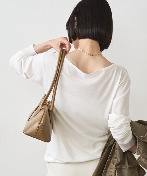 LOUNGEDRESS(ラウンジドレス)の「シアーカレッジロンT(Tシャツ/カットソー・レディース・オフホワイト・FREE)」の9枚目の写真