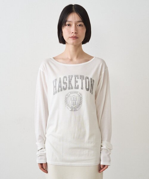 LOUNGEDRESS(ラウンジドレス)の「シアーカレッジロンT(Tシャツ/カットソー・レディース・オフホワイト・FREE)」の11枚目の写真