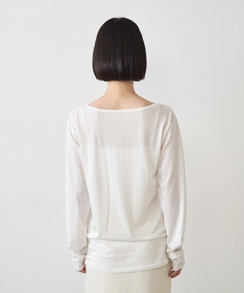 LOUNGEDRESS(ラウンジドレス)の「シアーカレッジロンT(Tシャツ/カットソー・レディース・オフホワイト・FREE)」の13枚目の写真