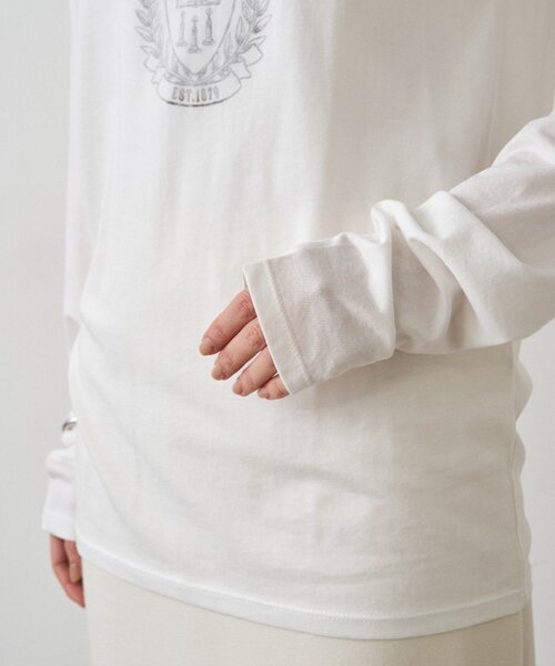 LOUNGEDRESS(ラウンジドレス)の「シアーカレッジロンT(Tシャツ/カットソー・レディース・オフホワイト・FREE)」の15枚目の写真