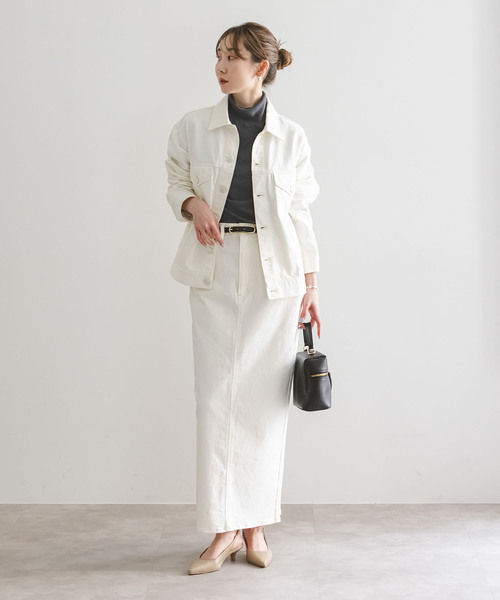 NEEDBY heritage(ニードバイヘリテージ)の「《NOBLE別注カラー》NEED by heritage/ニードバイ ヘリテージ JOHN(デニムジャケット・レディース・ホワイト/ブルー・X-SMALL/MEDIUM)」の5枚目の写真