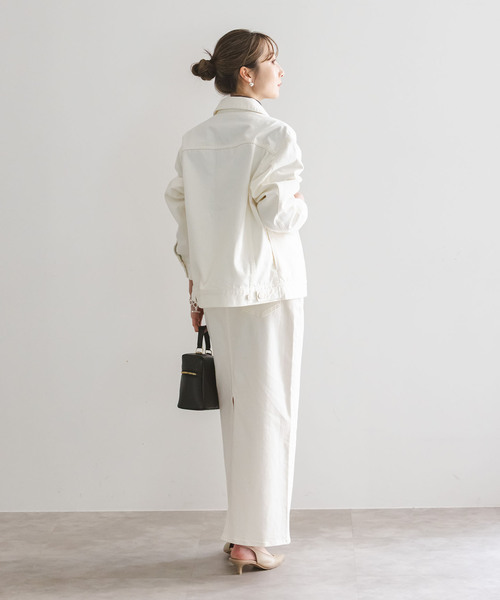 NEEDBY heritage(ニードバイヘリテージ)の「《NOBLE別注カラー》NEED by heritage/ニードバイ ヘリテージ JOHN(デニムジャケット・レディース・ホワイト/ブルー・X-SMALL/MEDIUM)」の7枚目の写真
