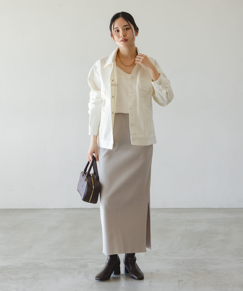 NEEDBY heritage(ニードバイヘリテージ)の「《NOBLE別注カラー》NEED by heritage/ニードバイ ヘリテージ JOHN(デニムジャケット・レディース・ホワイト/ブルー・X-SMALL/MEDIUM)」の12枚目の写真