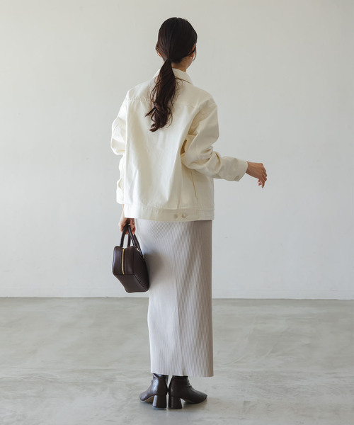 NEEDBY heritage(ニードバイヘリテージ)の「《NOBLE別注カラー》NEED by heritage/ニードバイ ヘリテージ JOHN(デニムジャケット・レディース・ホワイト/ブルー・X-SMALL/MEDIUM)」の13枚目の写真