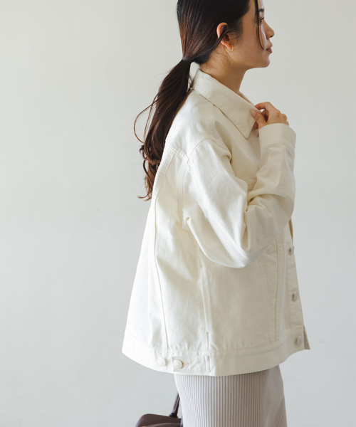 NEEDBY heritage(ニードバイヘリテージ)の「《NOBLE別注カラー》NEED by heritage/ニードバイ ヘリテージ JOHN(デニムジャケット・レディース・ホワイト/ブルー・X-SMALL/MEDIUM)」の15枚目の写真