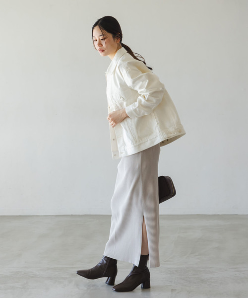 NEEDBY heritage(ニードバイヘリテージ)の「《NOBLE別注カラー》NEED by heritage/ニードバイ ヘリテージ JOHN(デニムジャケット・レディース・ホワイト/ブルー・X-SMALL/MEDIUM)」の18枚目の写真