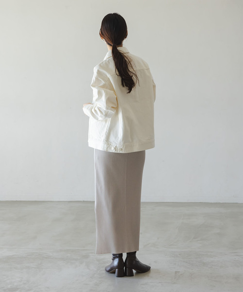 NEEDBY heritage(ニードバイヘリテージ)の「《NOBLE別注カラー》NEED by heritage/ニードバイ ヘリテージ JOHN(デニムジャケット・レディース・ホワイト/ブルー・X-SMALL/MEDIUM)」の19枚目の写真